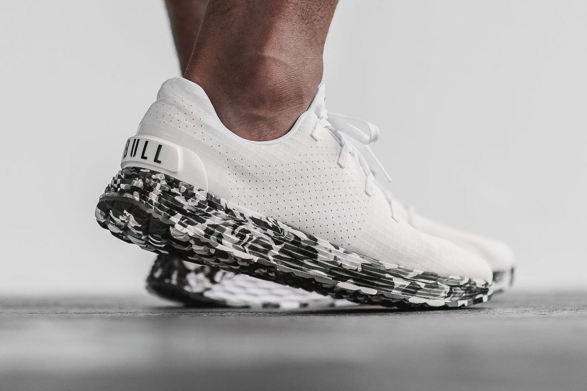 Nobull Ripstop Runner Men's Running Shoes White Grey | Australia (TY6083)
